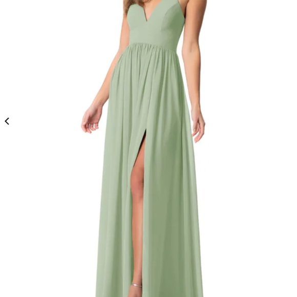 AZAZIE AAIDA bridesmaid dress - Dusty Sage - Picture 6 of 6